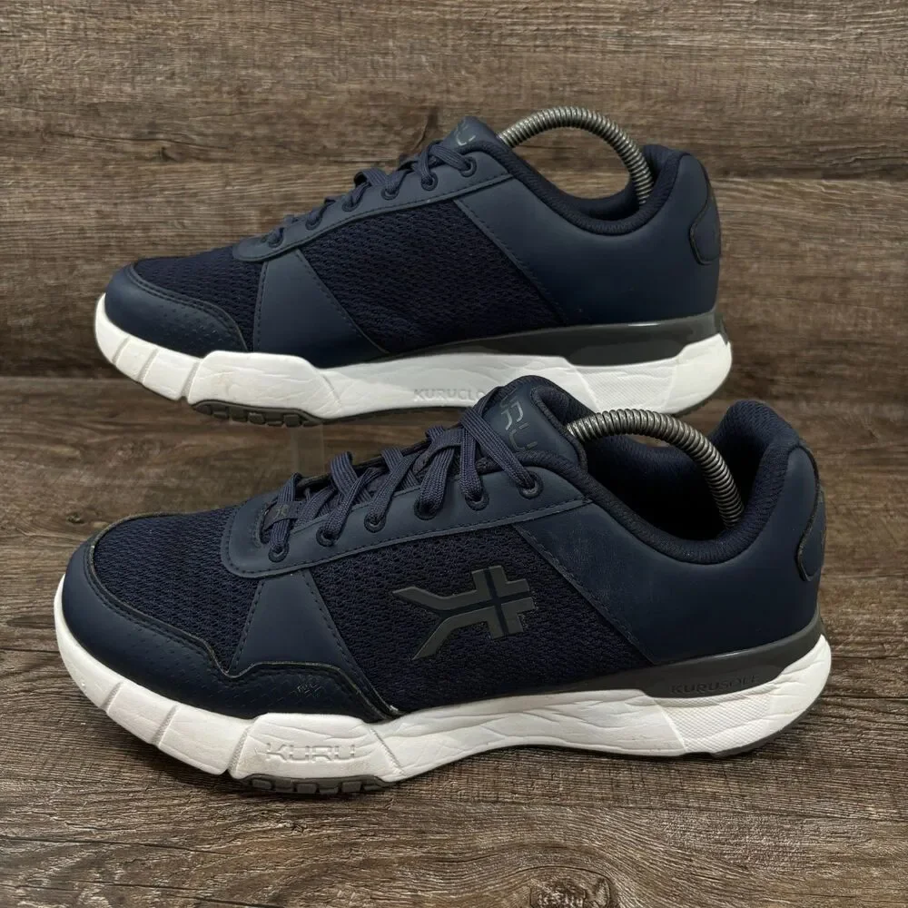 Kuru Quantum 2 Shoes Men's 10 Wide Indigo Blue Slate Gray Walking Running
